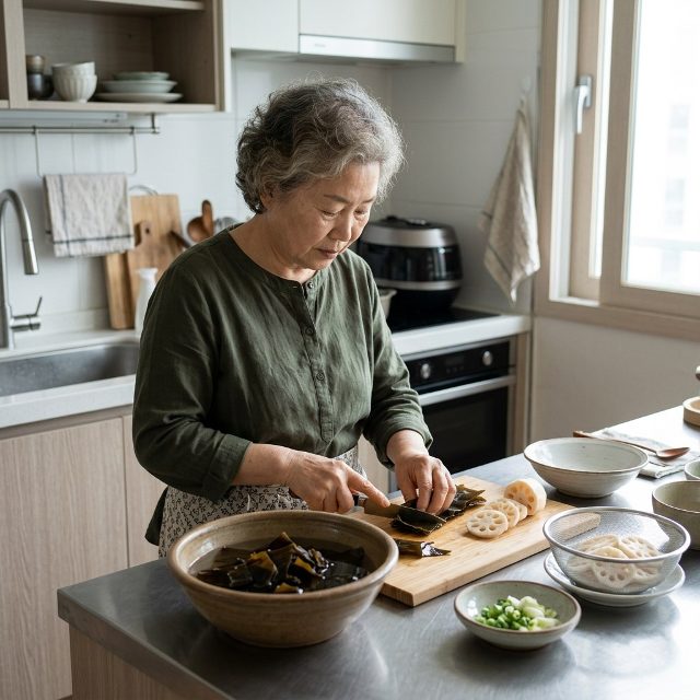 치아 약해 질긴 음식 부담된다면…톳·버섯·연근 넣은 영양 솥밥