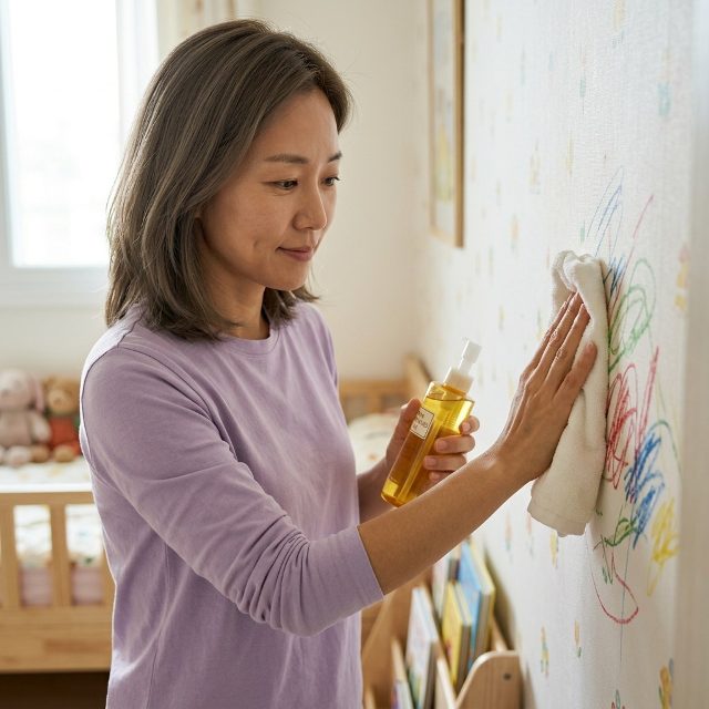 벽지에 크레파스 낙서 생겼다면…물티슈 대신 ‘이것’ 써보세요