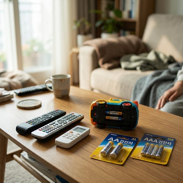 리모컨과 장난감 건전지, 같은 기준으로 사면 손해일까?