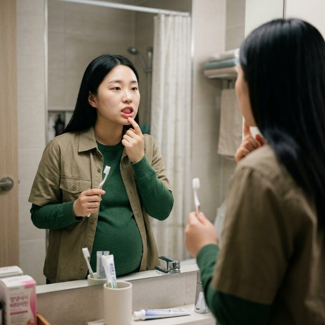 임신 중 잇몸이 붓고 피가 난다…치아와 잇몸 경계 45도 양치법