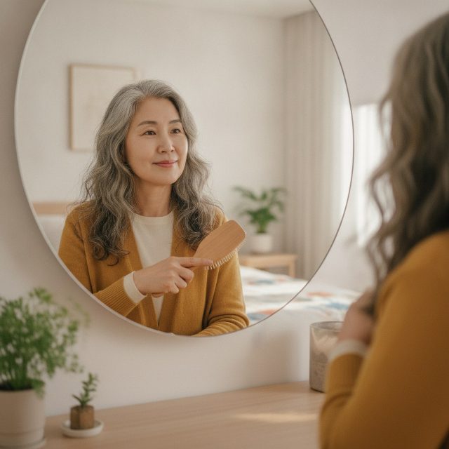 60대 긴 머리 어울리는 조건, 정수리 볼륨과 모발 탄력부터 확인