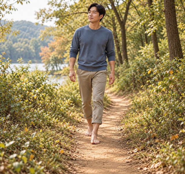 맨땅 걷기가 발목을 더 튼튼하게?…염좌 위험도 따져보세요
