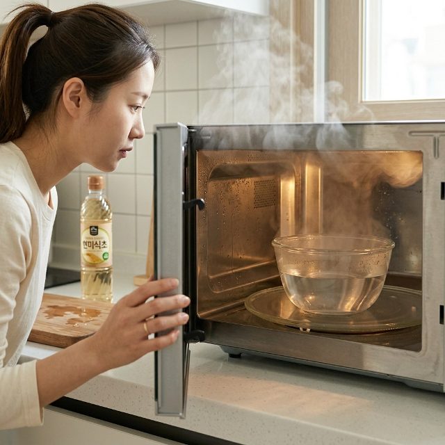 전자레인지 냄새와 에어프라이어 기름때…식초·베이킹소다 활용법