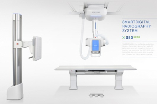 iF 디자인 어워드 2012에서 금상을 수상한 삼성전자의 디지털 엑스레이 XGEO GC80.