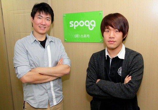 지난해 함께 스포카를 창업한 최재승 대표(왼쪽)와 김재석 최고기술책임자(CTO).