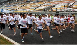 F1 대회 성공 기원 서킷달리기대회 개최