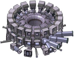 현대중공업이 제작하는 ITER 진공용기 본체 및 포트 개념도.