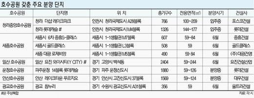 조망권 좋고 집값도 쑥쑥..‘호수공원 인접 신도시’ 눈길