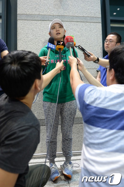 [화보]‘아쉬운 준우승’ 최나연 귀국