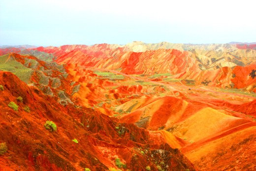 장예 대표 관광명소 ‘칠채산’