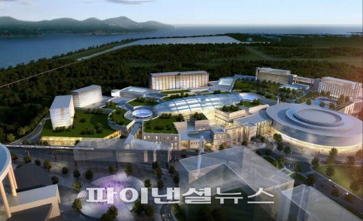 오는 2017년 인천 영종도에 들어서게 될 '한국형 복합리조트' 파라다이스 시티 조감도
