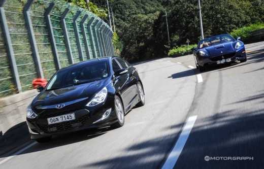 페라리 vs 쏘나타 하이브리드 ‘연비 대결’ 충격적