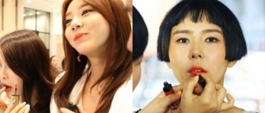 3色 립 컬러 열전! 수지 레드-문채원 핑크-손담비 오렌지