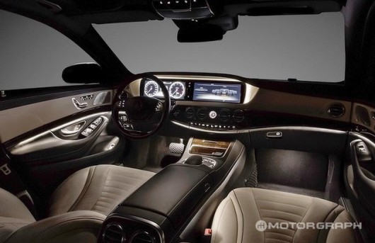 ▲ 메르세데스-벤츠 신형 S클래스 실내