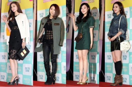 미니스커트-시스루, 시사회 속 아슬아슬 노출패션