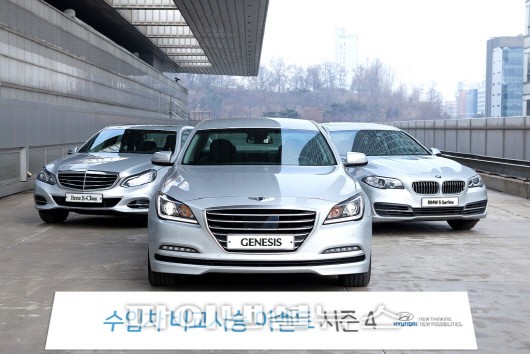 현대차 ‘수입차 비교시승’… 제네시스, BMW 520d 벤츠 E300 등 비교