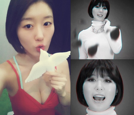 나비 셀카 속 눈길 사로잡는 그녀의 헤어스타일