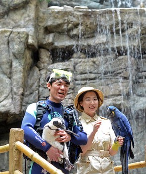 경기 일산 한류월드 내에 위치한 아쿠아플라넷 일산은 해양생물과 육상생물을 함께 관람할 수 있는 국내 최초의 '컨버전스 아쿠아리움'이다. 사진=김범석 기자