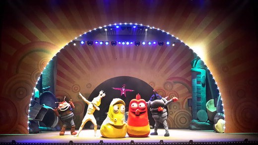 대교어린이TV는 인기 애니메이션 '라바'를 원작으로 한 어린이 뮤지컬을 선보여 인기를 끌고 있다.