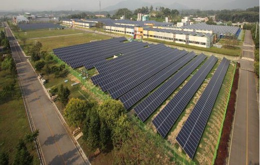 강북아리수센터 태양광발전소 가동