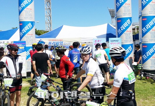 대관령 자전거 길목마다 에너지드링크 ‘프리미엄레시피’ 열풍