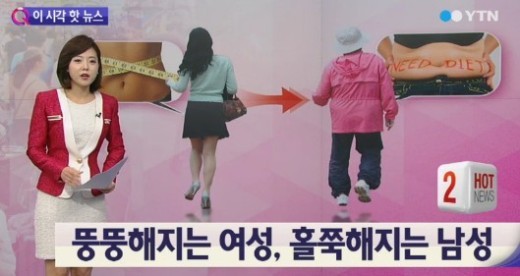 여성은 나이 들수록 뚱뚱, 남성은 나이 들수록 날씬...‘이유가 대체 뭐야?’