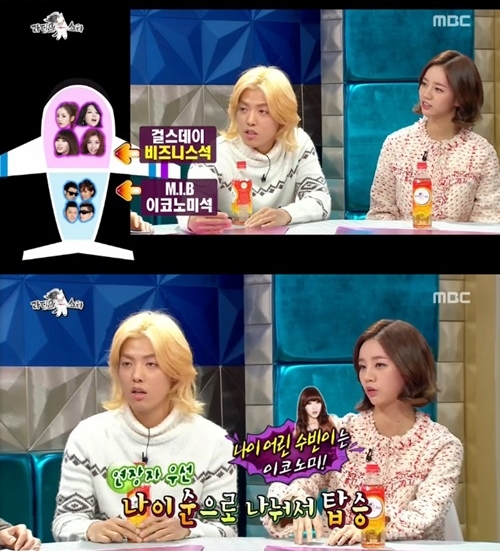 ‘라디오스타’ 혜리, “아이돌 연차별로 비행기 등급 다르다”