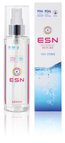 국내 바이오업체인 ESN바이오가 출시한 스프레이형 항균제 'ESN'.