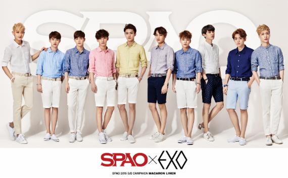 이랜드 스파오, 엑소(EXO)와 AOA 전속 모델로 발탁