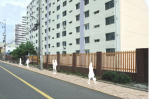 투시형 담장 개념도