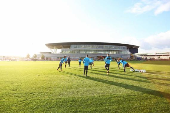 맨체스터시티 축구여름캠프가 열리는 City Football Academy 전경.