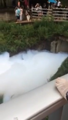 하남시 구름, 정체는 ‘인근 업체’에서 나온 ‘세제원액’ 하천 오염 여부는?