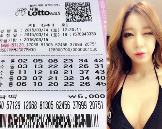 로또 당첨번호 663회, 레이싱 모델 ‘한지은’ 로또 2등 당첨… 당청금 5300만원