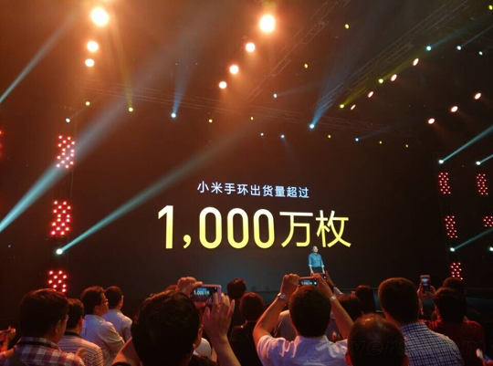 샤오미 미밴드, 전세계 출하량 1000만대 돌파