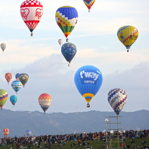 티웨이항공, 일본 사가 열기구 축제 참가