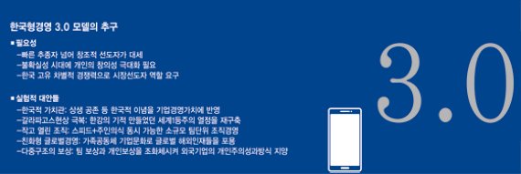 [한국형 경영모델 3.0시대] (2) 경영모델 3.0 구축, 새로운 도전