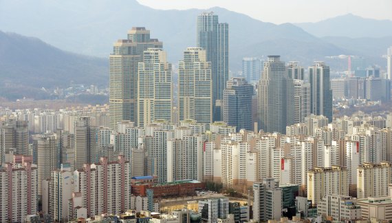 서울 강남구 일대 아파트단지 전경