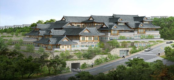 호텔신라는 장충동의 신라호텔 부지 내 한국전통호텔 건립사업 계획이 서울시도시계획위원회의 심의를 거쳐 최종 확정됨에 따라 오는 2022년까지 3000억원을 들여 호텔을 준공할 계획이다. 한국전통호텔 조감도.