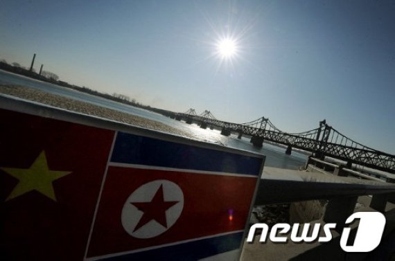 북한중국 접경지역인 단둥 일대.