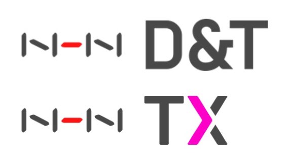 'NHN D&T'와 'NHN TX'의 로고