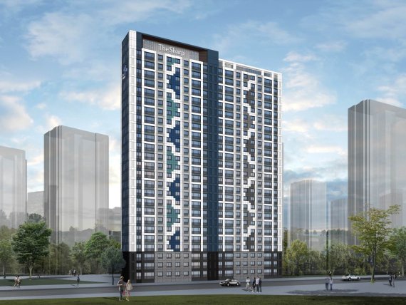 포스코건설은 세계적인 디자인 거장 알레산드로 멘디니와 협력을 통해 건축물 외관에 다양한 색상의 디자인 패턴을 적용하는 등 단조로운 아파트 외관에 입체감과 세련미를 더했다.