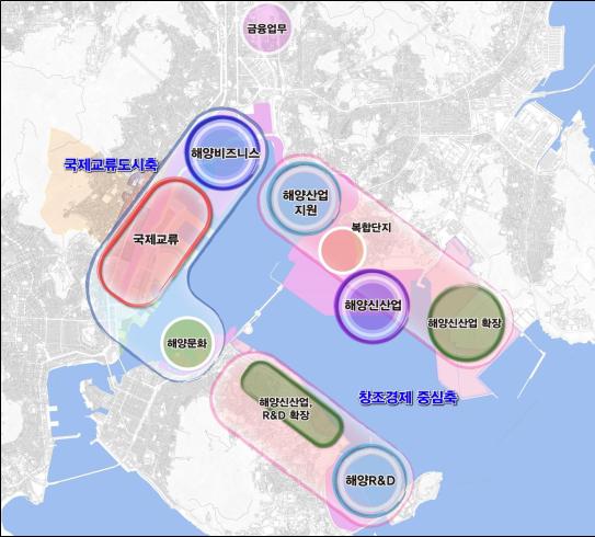 부산시가 지난 2월 발표한 북항 마스터플랜 구상안.