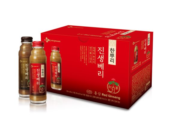 CJ제일제당, 건강음료 '한뿌리 진생베리' 홍삼/흑삼 2종 출시