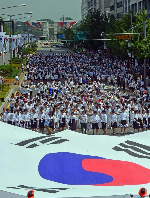 송파구 광복절 기념 815 플래시몹