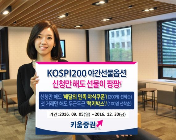 키움증권, 'KOSPI200 야간선물옵션 夜간夜식!' 이벤트