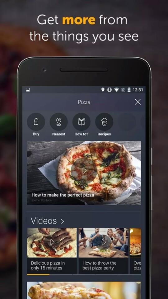 '피자' 이미지 검색 이외에도 다양한 방식의 관련 마케팅을 펼칠 수 있다.