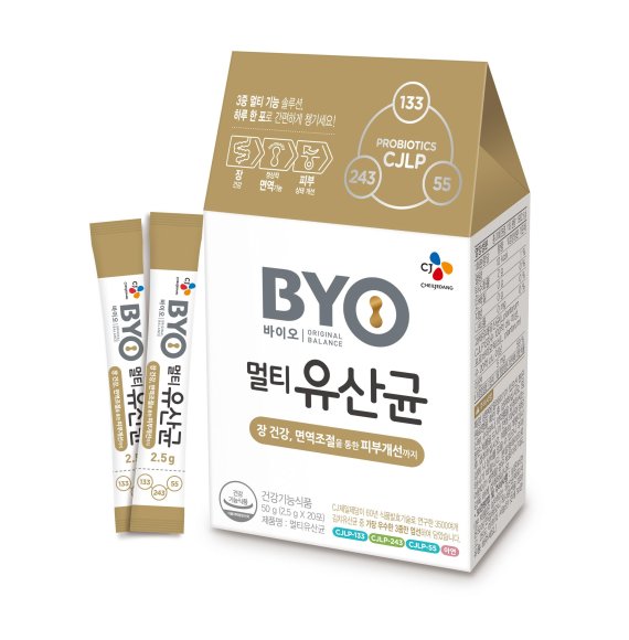 [첫인상.. 첫느낌] CJ제일제당 'BYO멀티유산균', 장·피부·면역 기능 갖춘 '김치유산균'