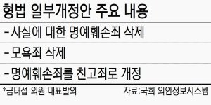 [이 법안 어떻습니까?] 금태섭 더민주 의원 대표발의 '사실적시 명예훼손죄 폐지안'