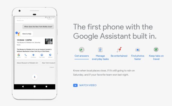 구글이 지난해 출시한 플래그십 스마트폰 픽셀에는 음성기반 인공지능(AI) 개인비서 기능인 '구글 어시스턴트'가 탑재됐다.