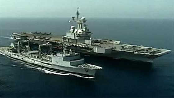 프랑스의 핵추진 항공모함 '샤를 드 골'이 바다를 항해하고 있다./유튜브 채널 'Military Forces' 화면 갈무리